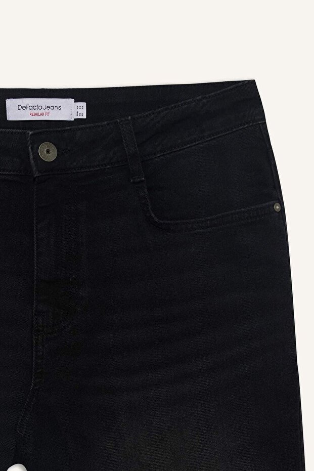Regular Fit Jean Bermuda Şort E5979AX25SM - 7