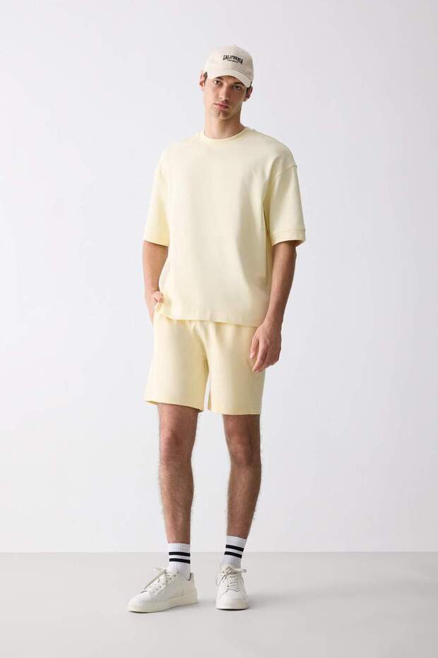 Regular Fit Düz Paça Şort D9769AX25SM - 1