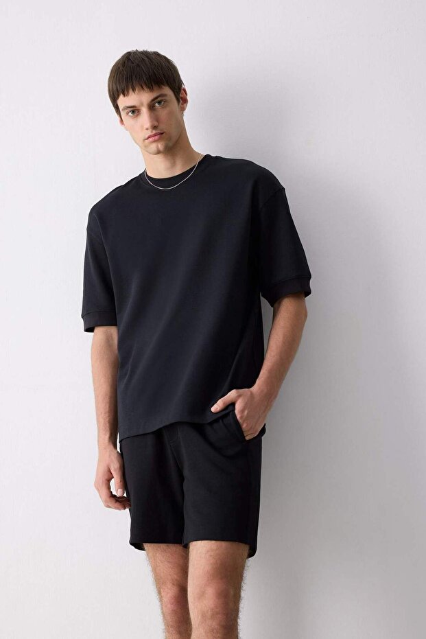 Regular Fit Düz Paça Şort D9769AX25SM - 8