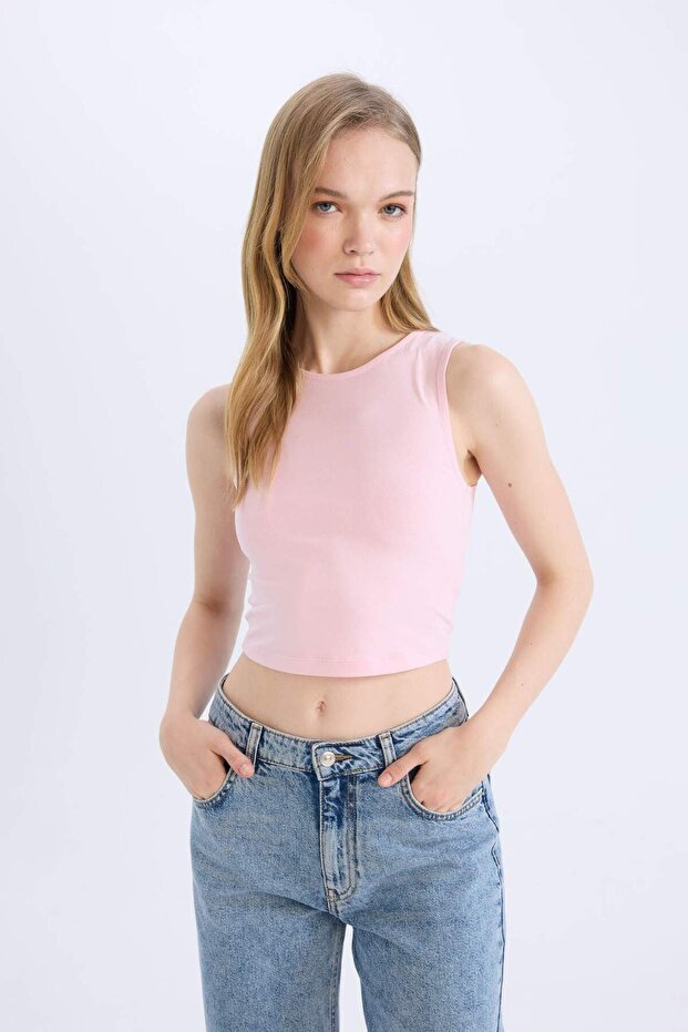 Fıtted Basıc Halter Yaka Atlet D9560AX25SM - 3