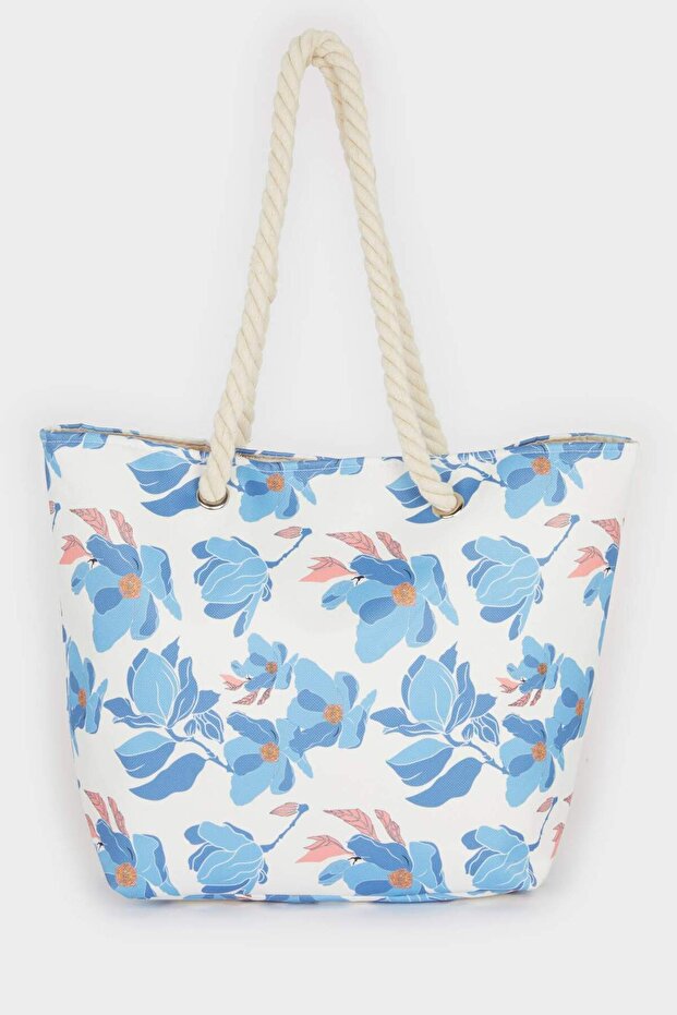 Damen-Strandtasche aus Stroh E7409AXNS - 5