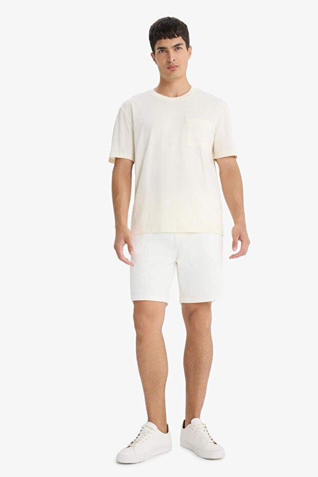 Regular Fit Dokulu Waffle Şort E2591AX25SM - 1