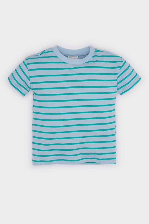 Striped Short-Sleeved T-Shirt Baby Boy E5315A525Sm
