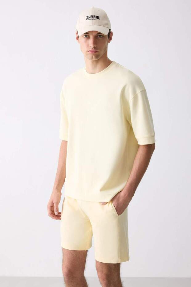 Regular Fit Düz Paça Şort D9769AX25SM - 2