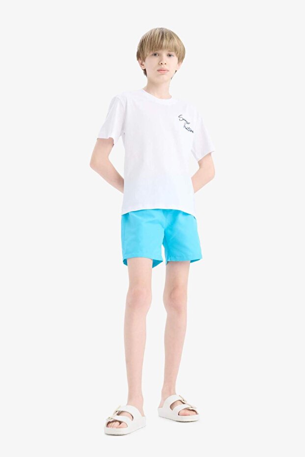 Basic Plain Swim Shorts for Boys B7494A825Hs - 1