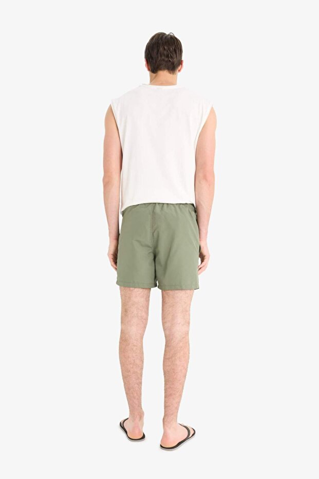 Regular Fit File Astarlı Diz Üstü Deniz Şortu E4736AX25HS - 7