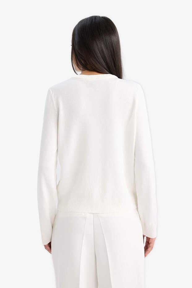 Basıc Düğmeli Triko Hırka D6282AX25SP - 8