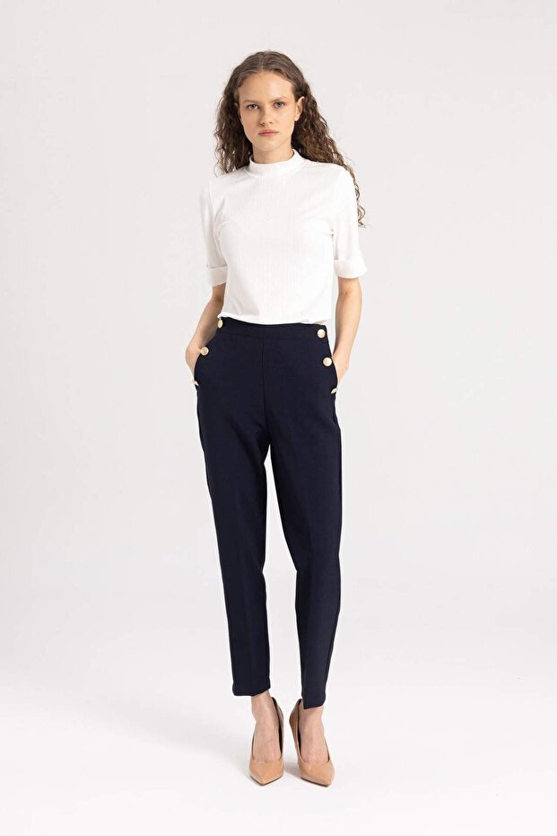 Carrot Fit High Waist Trousers B1238ax24sp