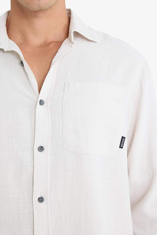 %100 Pamuk Basic Gömlek D7079AX25SP - 5