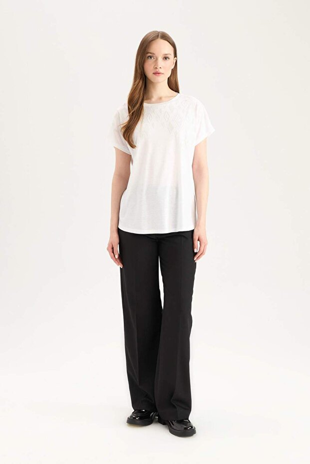 Basıc Beyaz Tişört E5954AX25SP - 5