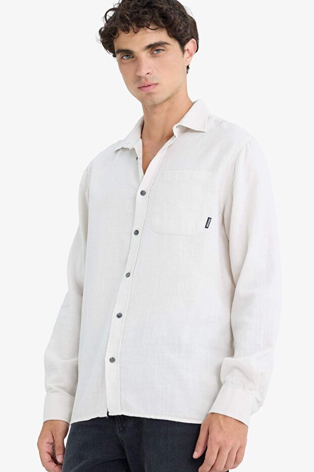 %100 Pamuk Basic Gömlek D7079AX25SP - 1