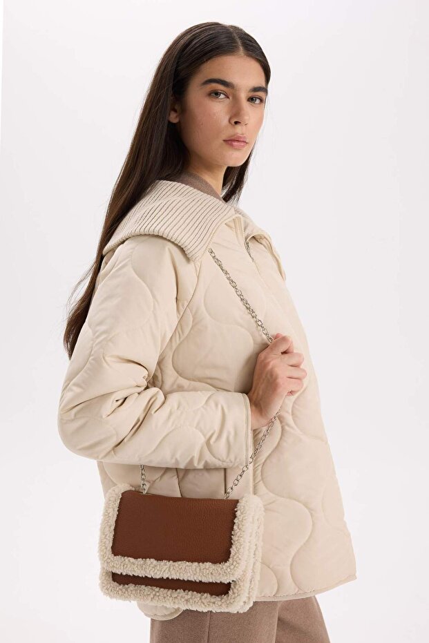 Women's Faux Leather Shoulder Bag B2817Axns