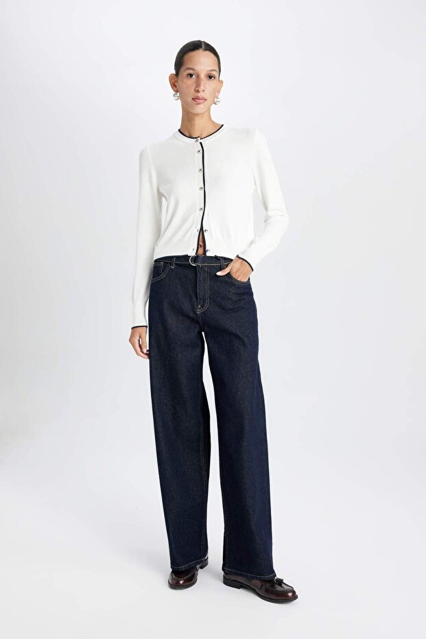 Basıc Düğmeli Triko Hırka A4731AX24WN - 2