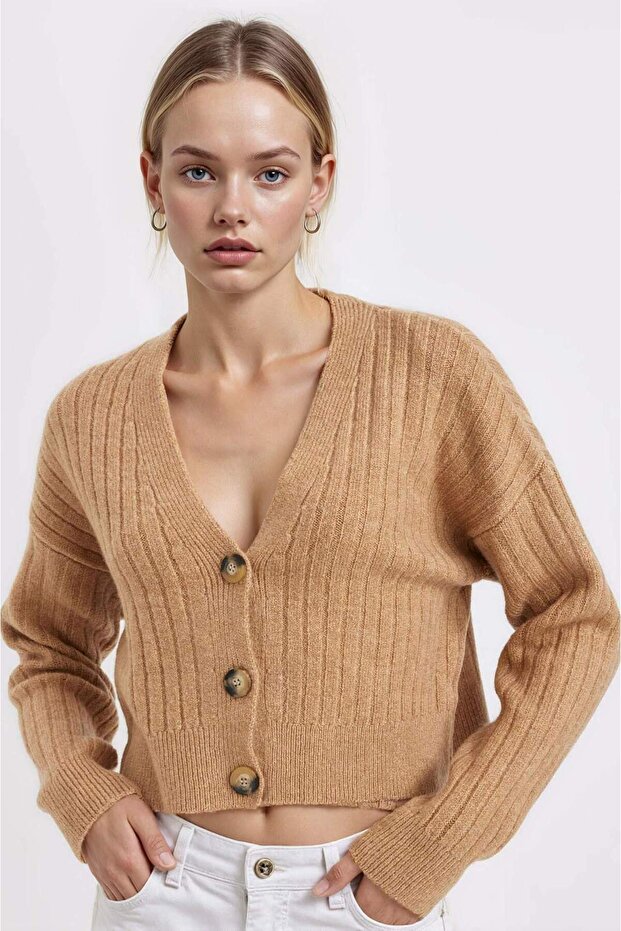 Basic Knopfstrick-Cardigan R1389AZ24WN - 1