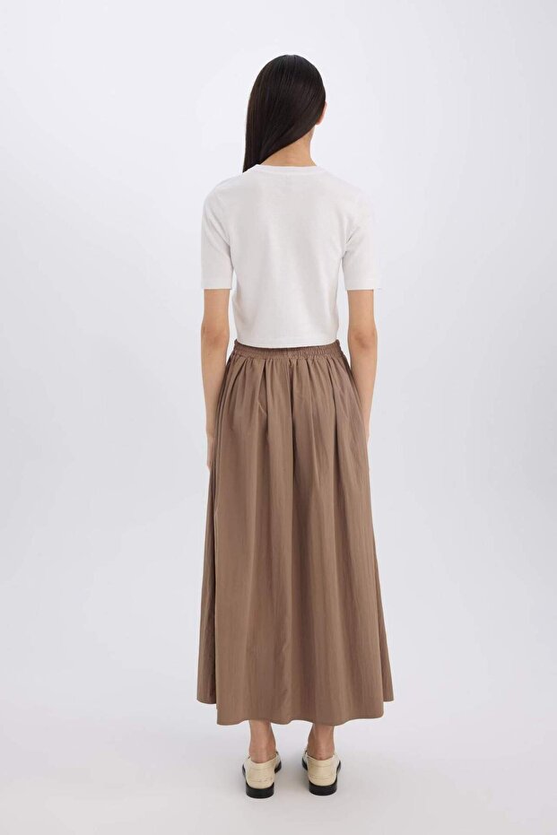 A Kesim Normal Bel Basic Düz Kloş Maxi Etek E2369AX24WN - 6