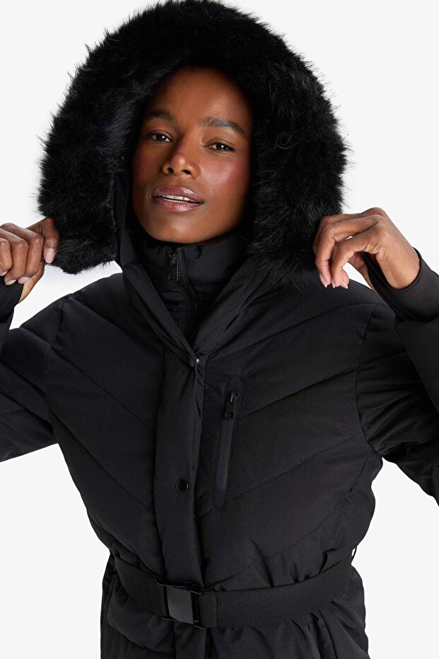 Hosszú kabát Parka - Vízlepergető, Szélálló, Ujjbetétes, Kapucnis, Cipzáras C8505ax24wn - 4