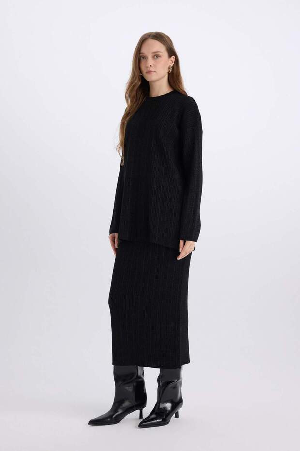 Basıc Maxi Triko Etek E0936AX24WN - 2