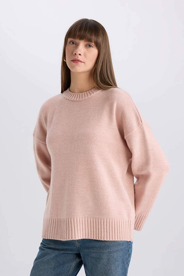 Oversize Basic Knitwear Sweater D0036Ax25Sp - 3