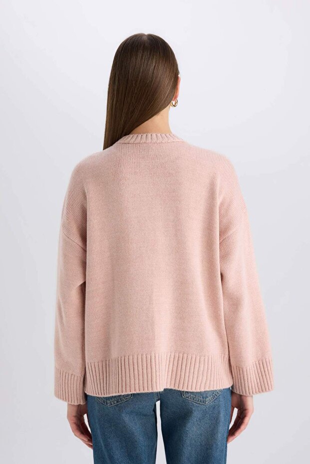 Oversize Basic Knitwear Sweater D0036Ax25Sp - 6