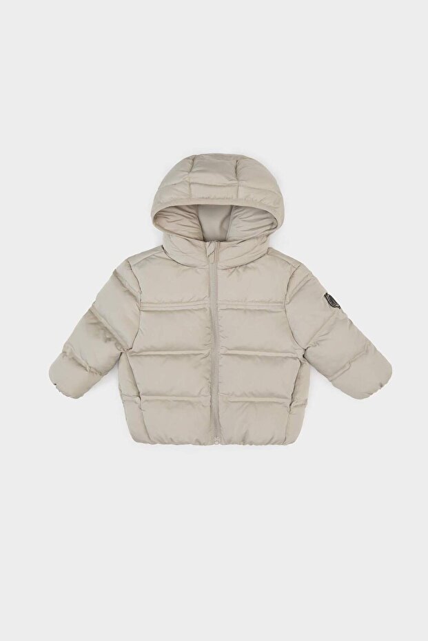 Baby Boy Hooded Water Repellent Fabric Puffer Jacket C6963a524wn