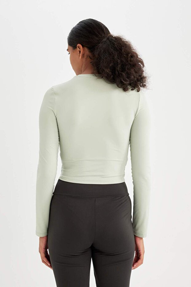 Fıtted Vücuda Oturan Basıc Tişört D0199AX24AU - 6