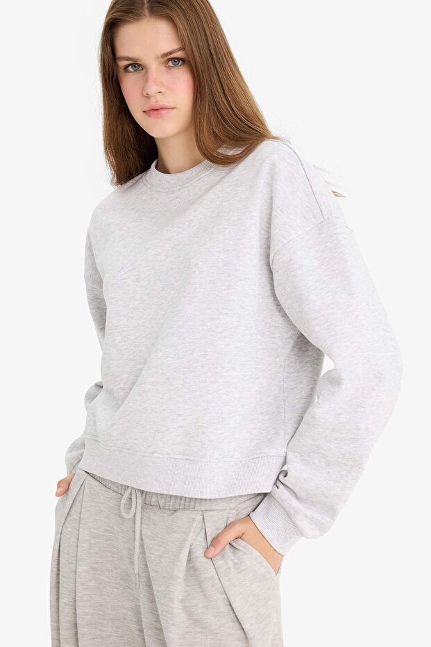 Kalın Basıc Sweatshirt D6645AX24WN - 3