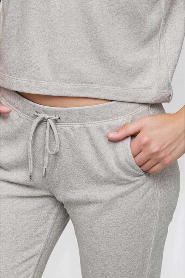 طقم بدلة رياضية من الصوف السميك الأساسي بقصة عادية D8022axns - 7