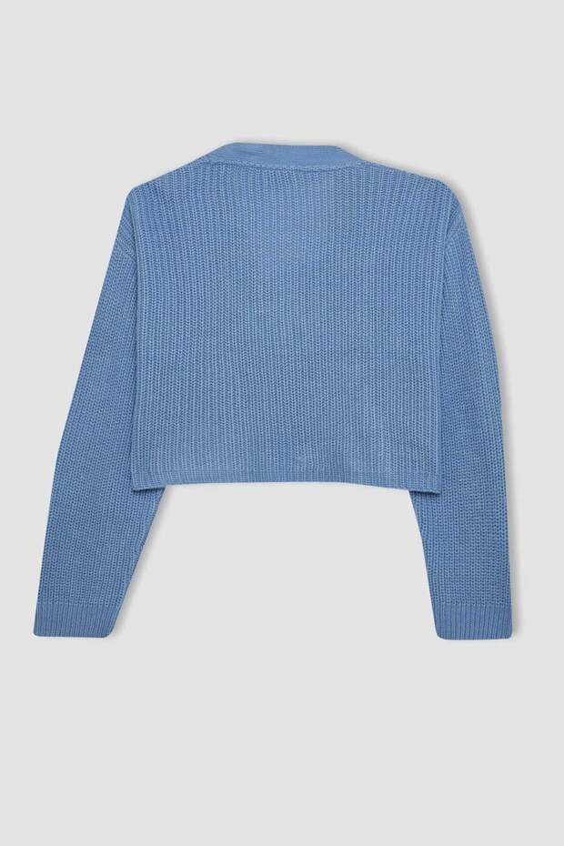 Basıc Düğmeli Triko Hırka U2052AZ24AU - 8