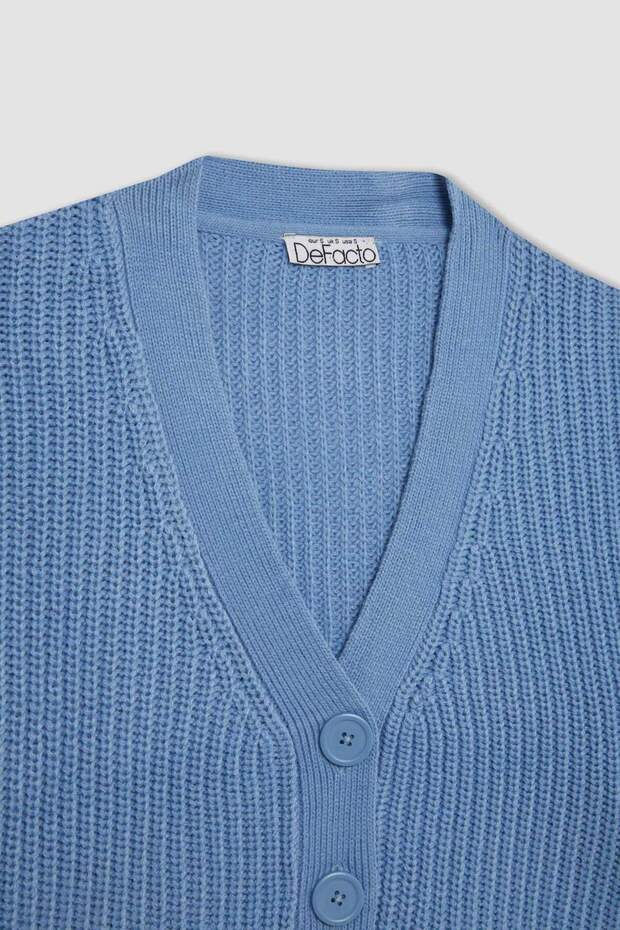 Basıc Düğmeli Triko Hırka U2052AZ24AU - 7