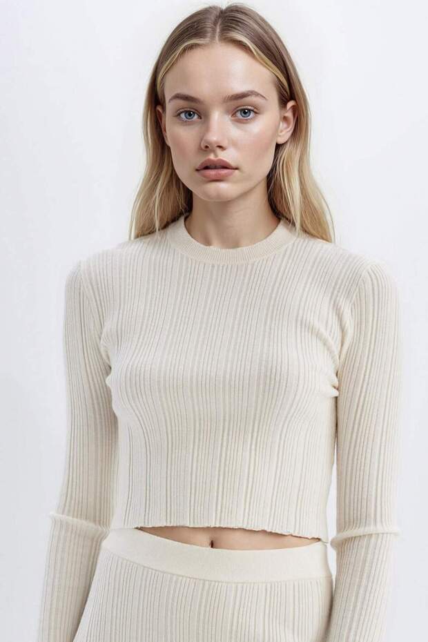 Slim Fit Crew Neck Knitwear Sweater A2057Ax24Au