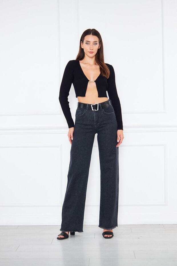 Wide Leg Lycra Trousers
