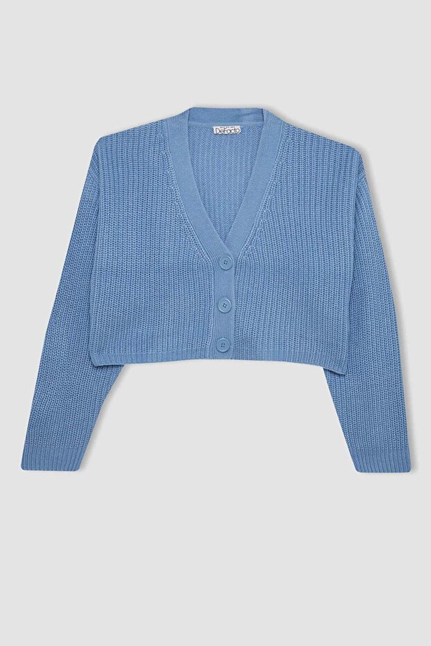 Basıc Düğmeli Triko Hırka U2052AZ24AU - 6