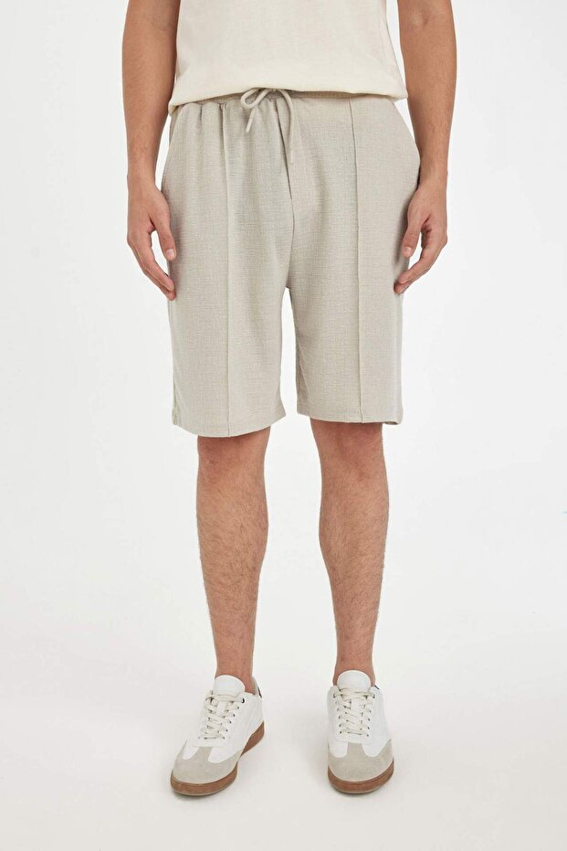 Relax Fit Penye Bermuda Şort D4760AX24HS - 5