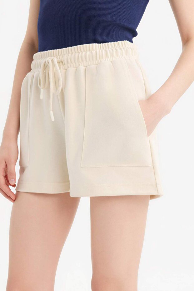 Regular Fit Basic Düz Bermuda Şort D3327AX24SM - 5