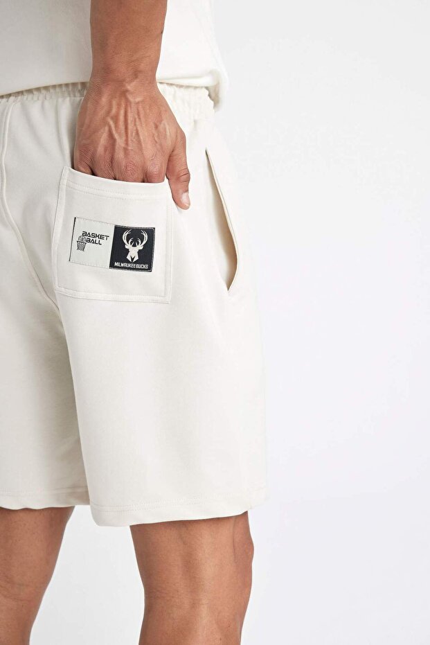 NBA Mılwaukee Bucks Standart Fıt Kısa Paça Şort C4459AX24HS - 6