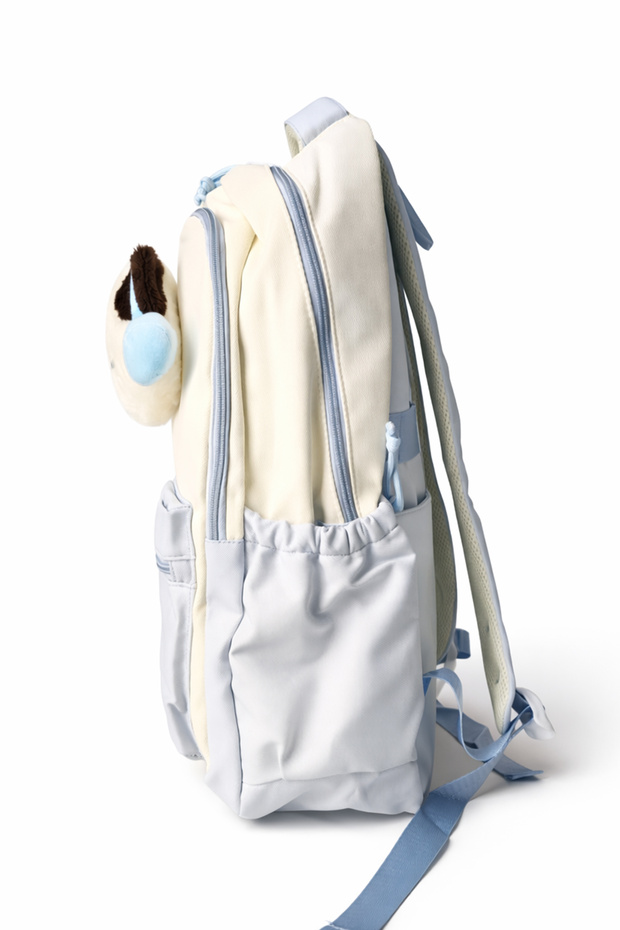 Blue-White 3D Kitten School Backpack - 4