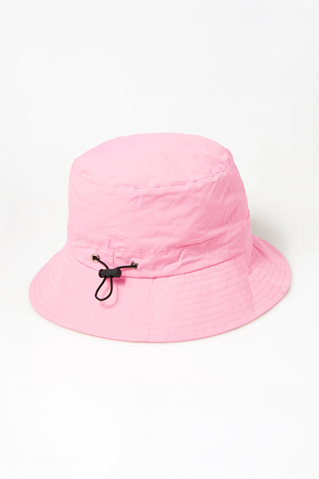 Foldable Charm Bucket Hat Pink - 4