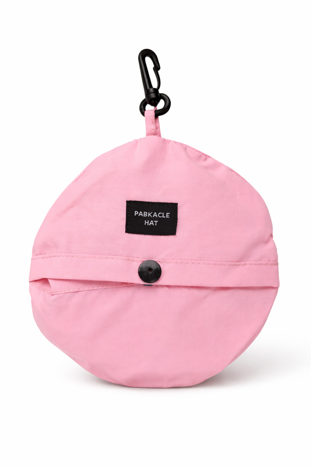 Foldable Charm Bucket Hat Pink - 2