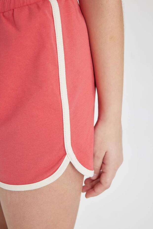 Kız Çocuk Beli Lastikli Basic Düz Şort B5164A824HS - 5