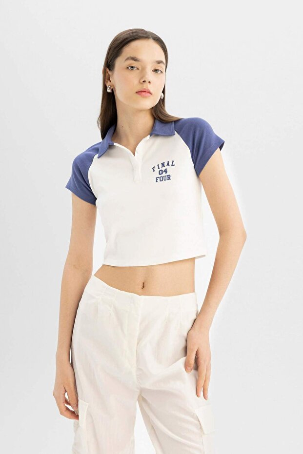Coool Fitted Printed Short Sleeve T-Shirt D1093Ax24Sm
