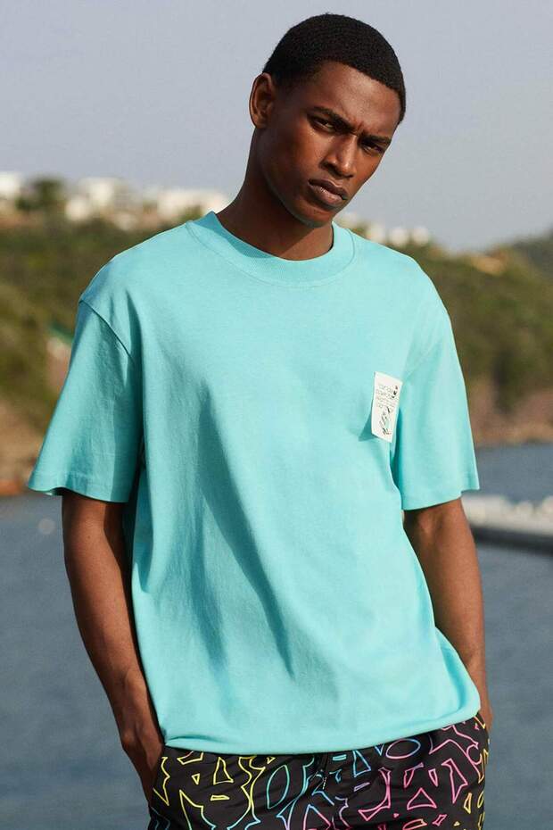 Regular Fit Crew Neck Printed Short Sleeve T-Shirt C2730Ax24Sm