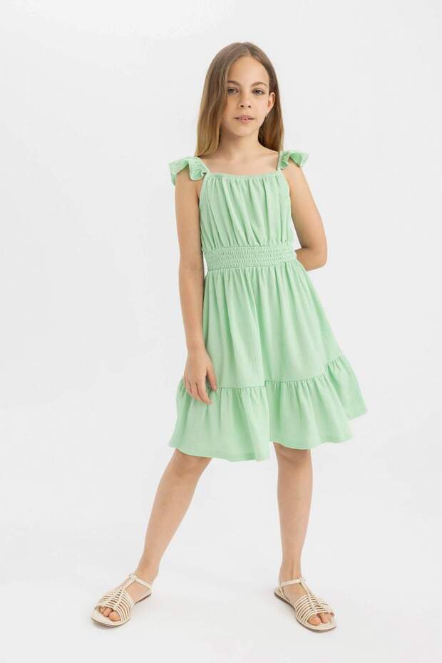 Girl's Strap Wrap Summer Dress D1292A824Sm