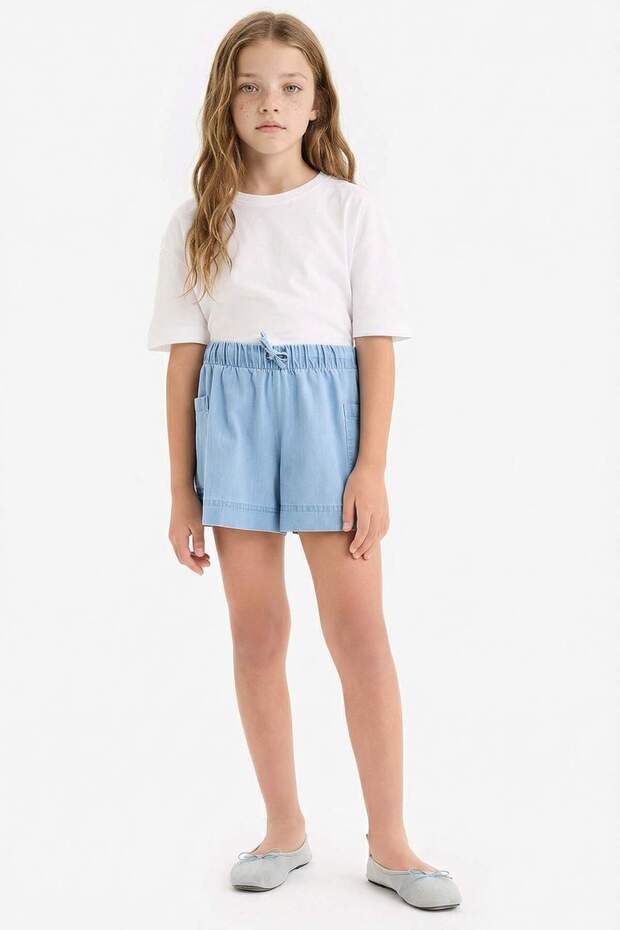 100% Cotton Jean Shorts for Girls B6574A824Sm