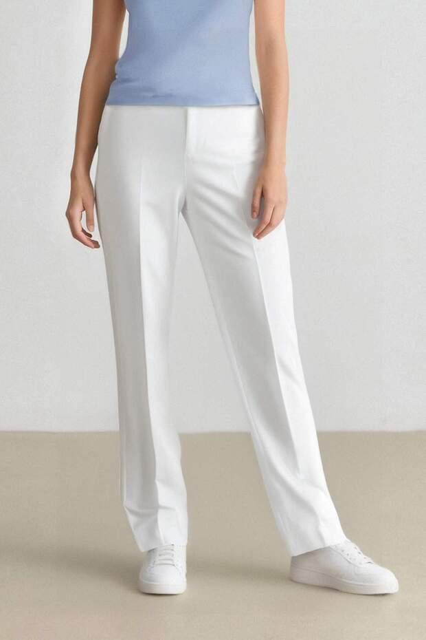 Black Satin Cigarette Pants - Elastic Waist, Straight Leg J8743Az24Sm
