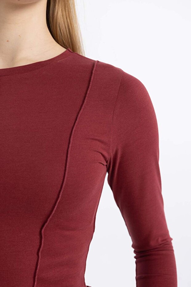 Fıtted Basıc Crop Tişört C4469AX24SP - 7