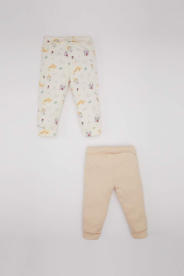 Kız Bebek Beli Lastikli Hayvan Desenli 2li Alt C1601A524SP - 4