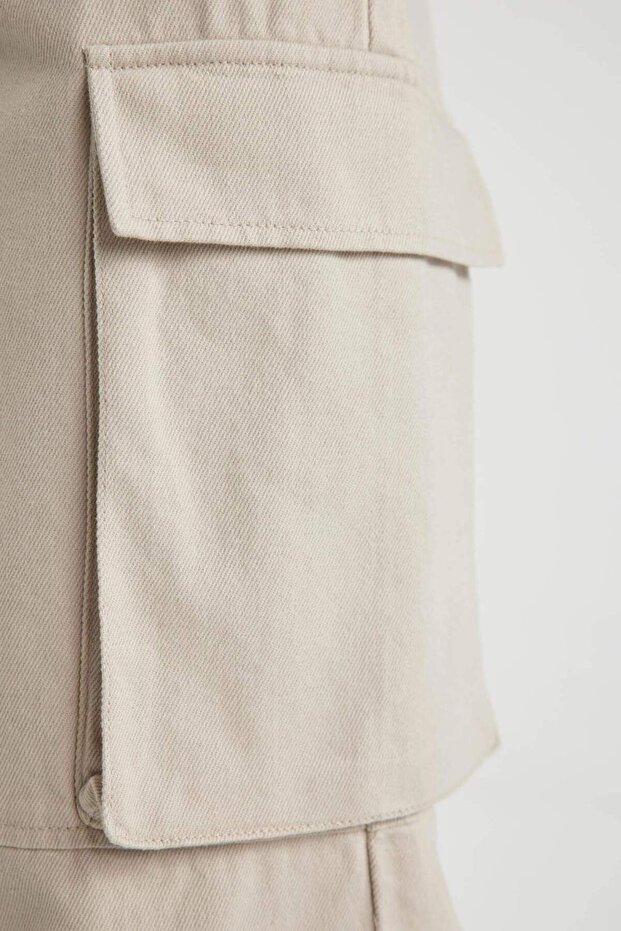 Kargo Cepli Basıc Gabardin Pantolon C1670AX24SP - 7