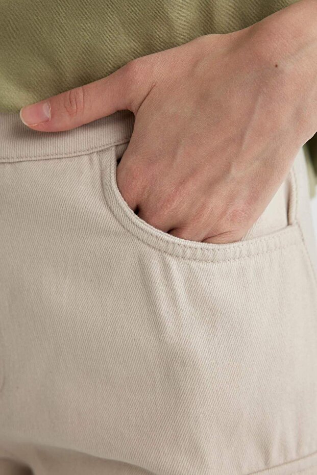 Kargo Cepli Basıc Gabardin Pantolon C1670AX24SP - 6