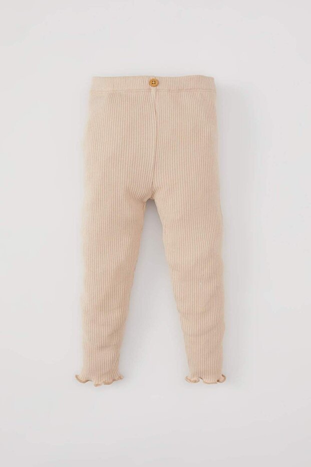Baby Girl Straight Leg Ribbed Camisole Basic Leggings Z4676A224Sp