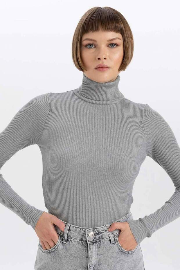 Turtleneck Knitwear Sweater - B2092Ax23Wn